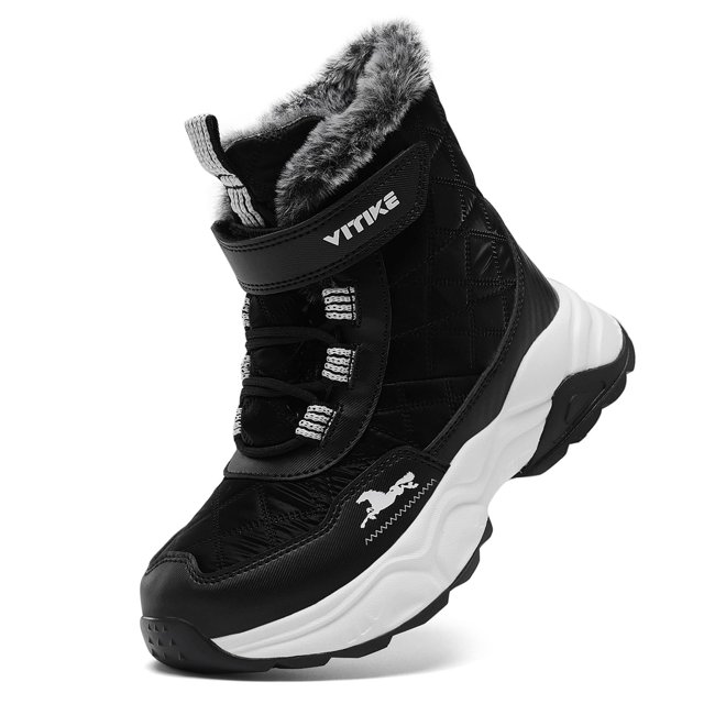 Botas de senderismo VITUOFLY para niños y niñas, cálidas para invierno y nieve, talla 1