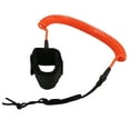 thumbnail image 4 of 7mm 10FT Surfing Foot Rope - Adjustable Elastic TPU Surfboard Leg Strap, Stand Up Paddle Leash - Orange, 4 of 8