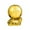 A, variant on NookHive Soccer Trophy Golden Ball Award, Best Player Commemorative Gift, DOR Football Champion Prize, Gold Plated Mini Trophy for Sports Fan, Desk Decoration,A