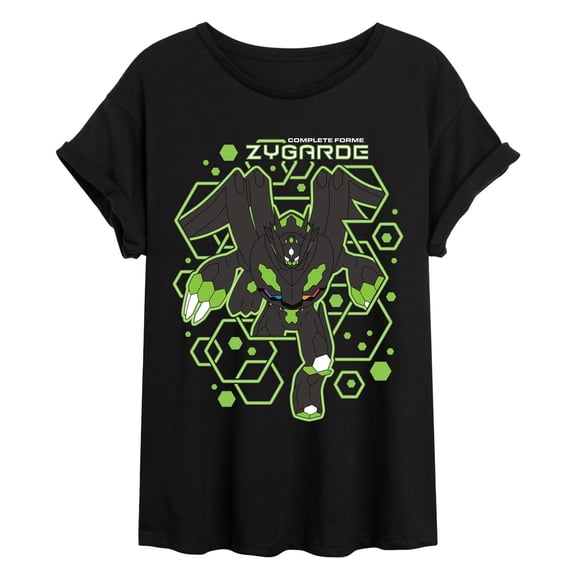 Pokémon - Zygarde Burst - Juniors Oversized Graphic T-Shirt