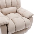 thumbnail image 7 of EUROCO 33.5"W Oversized Power Lift Recliner Chair Recliners for Elderly with Heat, Vibration and Massage Velvet Recliner Chair for Living room with Side Pocket,Beige, 7 of 7