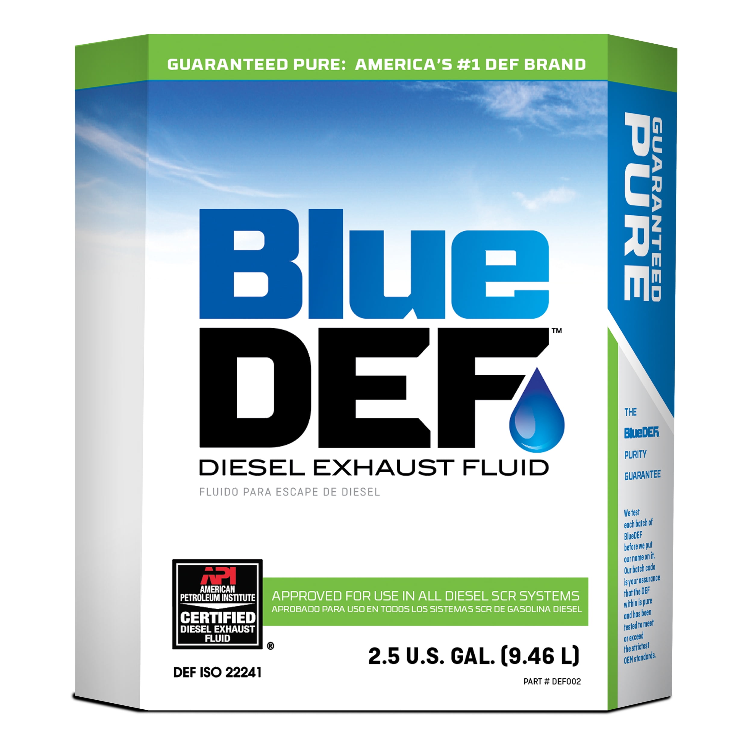 BLUEDEF Diesel Exhaust Fluid, 2.5 gal