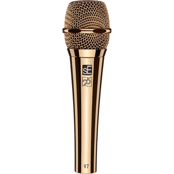 sE Electronics V7 Studio-Grade Supercardioid Handheld Microphone - 25th Anniversary Gold