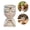 White, variant on Face Planter Pot with Heart Hands,Head Planter for Indoor Plants,Succulent Pots, Decorative Makeup Brush Holder for Vanity, Desktop Storage Container,Brown,4.84 x 3.07in