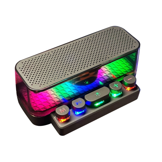 Methold ABS conexión Bluetooth estable altavoz subwoofer mini teclado colorido equipado luz automática Cables de audio/vídeo