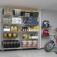 thumbnail image 6 of IVV NSF-Certified 57.8" Wide Wire Shelving Unit, 5-Tier Adjustable Heavy Duty Metal Storage Rack, 1500 lbs Capacity Shelves for Garage, Pantry, Kitchen, Restaurant (Chrome), 6 of 8