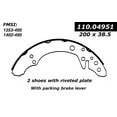 thumbnail image 2 of Centric Parts Drum Brake Shoe P/N:111.04951 Fits select: 1981-1983 VOLKSWAGEN RABBIT, 1990-1992 VOLKSWAGEN JETTA, 2 of 4
