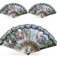 thumbnail image 1 of 3X Éventail Style Espagnol Design Décoratif Fleur de Pivoine, 1 of 1