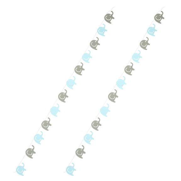 2 Sets Baby Toys Baby Shower Decorations Baby Boy 10.40X7.50X0.10CM Sky-blue