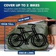 thumbnail image 6 of YardStash Bicycle Cover XL: Extra Large Size for Beach Cruiser Cover, 29er Mountain Bike Cover, Electric Bike Cover, Multiple Kids' Bike Cover and Cover for Bikes with Baskets, Child Seats or Racks, 6 of 9