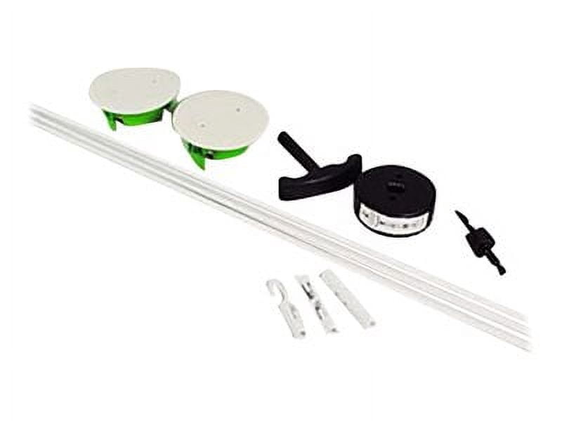 C2G Wiremold 30 In. L. White Channel Grommet Kit CMK60 — Indoor & Outdoor Use, NEC-Compliant