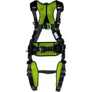 Miller H700 Construction Comfort Harness Quick Connect Buckle Back Front & Side