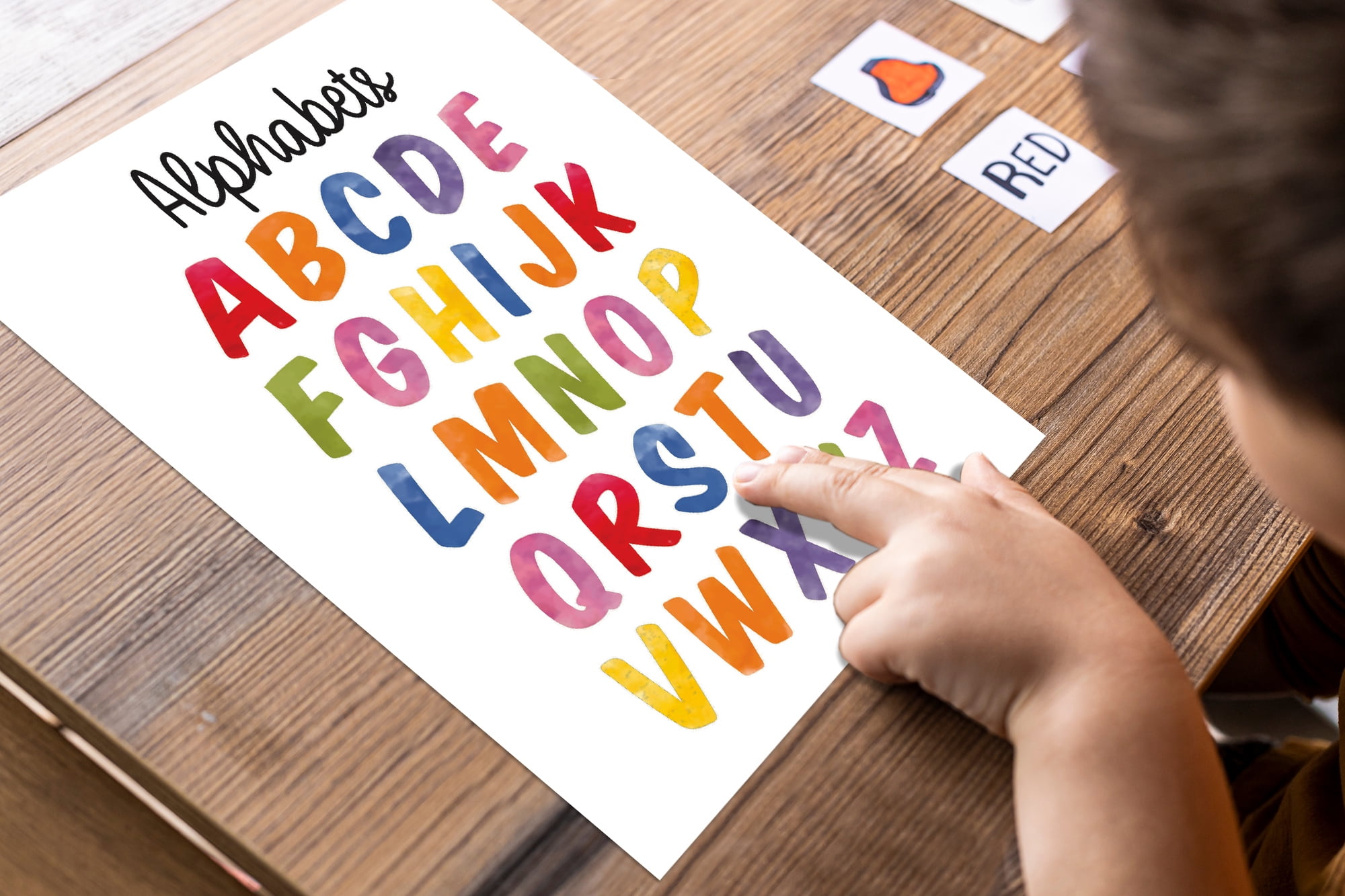 Traceease 10 Educational Posters for Classroom Decor & Kindergarten Homeschool Supplies Baby, Laminated Preschool Learning Chart Materials - Alphabet, Numbers, Month Of The Year,Emotions,Colors