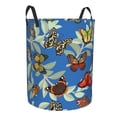 thumbnail image 2 of Fotbe Laundry Hamper With Durable Leather Laundry Basket Multicolored Butterflies Thickened Waterproof Round Collapsible Laundry Hamper, Dirty Clothes Laundry Basket, 2 of 8