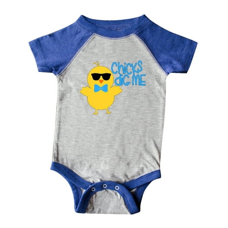 

Inktastic Chicks Dig Me Cute Chick in Sunglasses Gift Baby Boy or Baby Girl Bodysuit