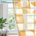 thumbnail image 4 of Yayeee Window Curtains Light Filtering 63"x42" Grommet Panel Pair Home Living Room Decor, Geometric Circles, 4 of 7