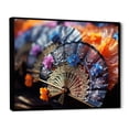 thumbnail image 2 of Designart "Kimonos and Fans Japanese Traditional Elegance I" Japanese Floater Framed Canvas Art Print, 2 of 7