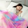 thumbnail image 2 of Luxurious Faux Fur Weighted Blanket 160x200cm, Cozy Sherpa Dual-sided Comfort Blanket for Multiple Usage Options, 2 of 5