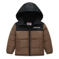 thumbnail image 5 of Ndbuld The Children's Place Baby & Toddler Boys New Winter Solid Color Down Long Sleeved Hooded Jacket for Childern Long Sleeve Hooded Casual Outwear Jackets 5 Years, 5 of 5