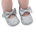 thumbnail image 2 of Baby Sweetie Baby Girls Mary Jane Flats Heart Bow Soft Sole PU Leather Flats Shoes First Walkers Non-Slip Princess Shoes, 2 of 9