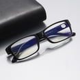 thumbnail image 3 of 1 Pair Unisex Blue Light Blocking Reading Glasses Black Spring Hinge Readers, 3 of 6