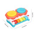 thumbnail image 4 of Juego de tambores para niños, juguetes de aprendizaje Montessori con pilas, sin BPA, 4 of 8