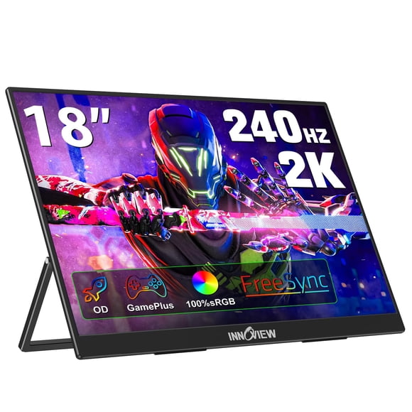Monitor portátil para juegos InnoView 18" 2K 240Hz 2560x1600 QHD