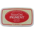 thumbnail image 2 of Tsukineko StazOn Pigment Ink Pad Passion Red, 2 of 6
