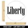 thumbnail image 2 of Liberty Fun Text Self-Inking Rubber Stamp Ink Stamper - Blue Ink - Medium 1 Inch, 2 of 7