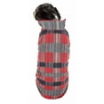 thumbnail image 4 of Pet Life 49RDXL Scotty Tartan Classical Plaided Insulated Dog Coat Jacket, Red & Grey Plaid - Extra Large, 4 of 10