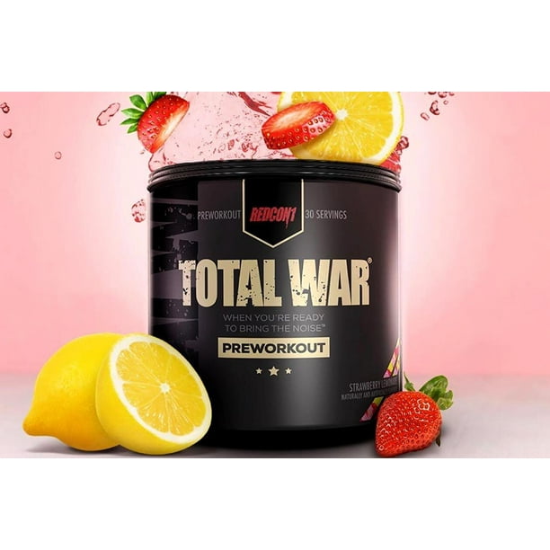 Redcon1 TOTAL WAR PreWorkout 30 Servings PICK FLAVOR, Strawberry