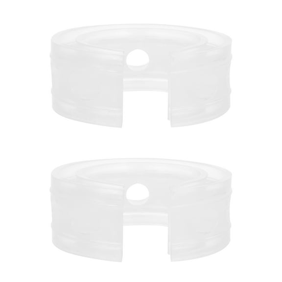 2 Pcs Automotive Shock Absorber Power Auto Buffers 12X12cm White