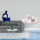 thumbnail image 2 of Figura De Cisne Pensador Abstracto, Escultura De Resina, Colección De Arte Para Oficina, Bar, Boda, Hogar, Dormitorio, Sala De Estar, Adorno Para Tarta De Navidad., 2 of 8