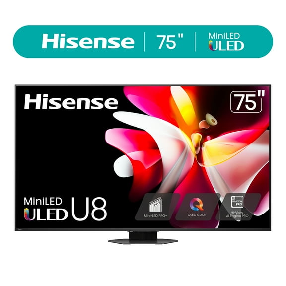Hisense 75-Inch Class U8 Series Mini-LED Pro  ULED 4K UHD Google Smart TV (75U8N, 2024)