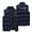 Bleu Foncé, variante sur Manteau d'Hiver pour Homme Gilet Matelassé Chaud Veste Trapstar Imprimée Femmes et Hommes Identiques Veste Sans Manches en Coton Épaissi Manteau Tendance Court Doudoune en Coton Pardessus (Noir, 3TG)