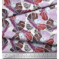 thumbnail image 2 of Soimoi Poly Georgette Fabric Artistic Flower Printed Craft Fabric by The Yard 42 Inch Wide, 2 of 3
