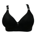 thumbnail image 3 of Blmnix Push Up Womens Bra No Underwire Lift Bra Bralette Bralette Standard Straps Black Balconette Bras for Women, 3 of 4