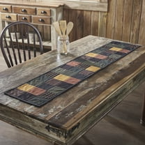 VHC Brands Runner 12x60, Cotton Dining Room, Kitchen Table Runner, Country Farmhouse Style, Heritage Farms Collection, Rectangle 12x60, Deep Burgundy