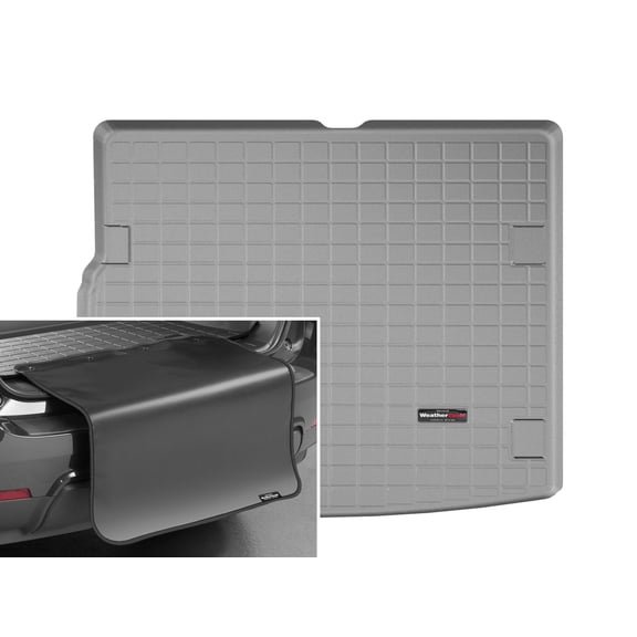 WeatherTech Cargo Trunk Liner with Bumper Protector compatible with Touareg, Cayenne® - Behind 2nd Row w/ Bumper Protector, Grey
