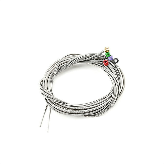 Eigraketly Paquete de 5 cuerdas de bajo, dulce regalo, cable de música, acero inoxidable, a prueba de polvo, instrumento de guitarra eléctrica, accesorio, Accesorios para instrumentos musicales Eigraketly OD023630-00