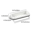 thumbnail image 3 of TIMIFIS Towel Racks for Bathroom Bathroom with Towel Bar Storage Rack Washbasin Wall Mounted Storage Rack Strong Load Bearing Capacity No Need for Punching Bathroom Towel Rack Storage Rack, 3 of 6