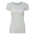 thumbnail image 2 of Mermaid Vibes Cute Shimmer | Womens Fashion Slim Fit Junior Tee, Heather Grey, Small, 2 of 3