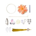 thumbnail image 3 of Fabricación de linternas del Festival del Medio Otoño, accesorios de linterna de flores DIY, linterna portátil para decoración del hogar del patio Naranja, 3 of 8