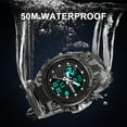 thumbnail image 3 of SKMEI Mens Digital Watch Sport Waterproof Watch Analog Military Tactical Watches LED Backlight Alarm Stopwatch Wrist Big Face Watches, 3 of 6