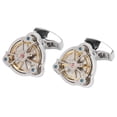 thumbnail image 3 of Gemelos de camisa Bling Bling para hombre de metal francés retro resistentes y duraderos, 3 of 14