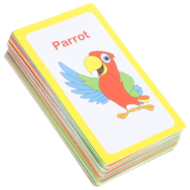 PAMINGONO 1 Cards Learning Toys for Parent Child Interaction and Travel Learning Assorted Color Paper