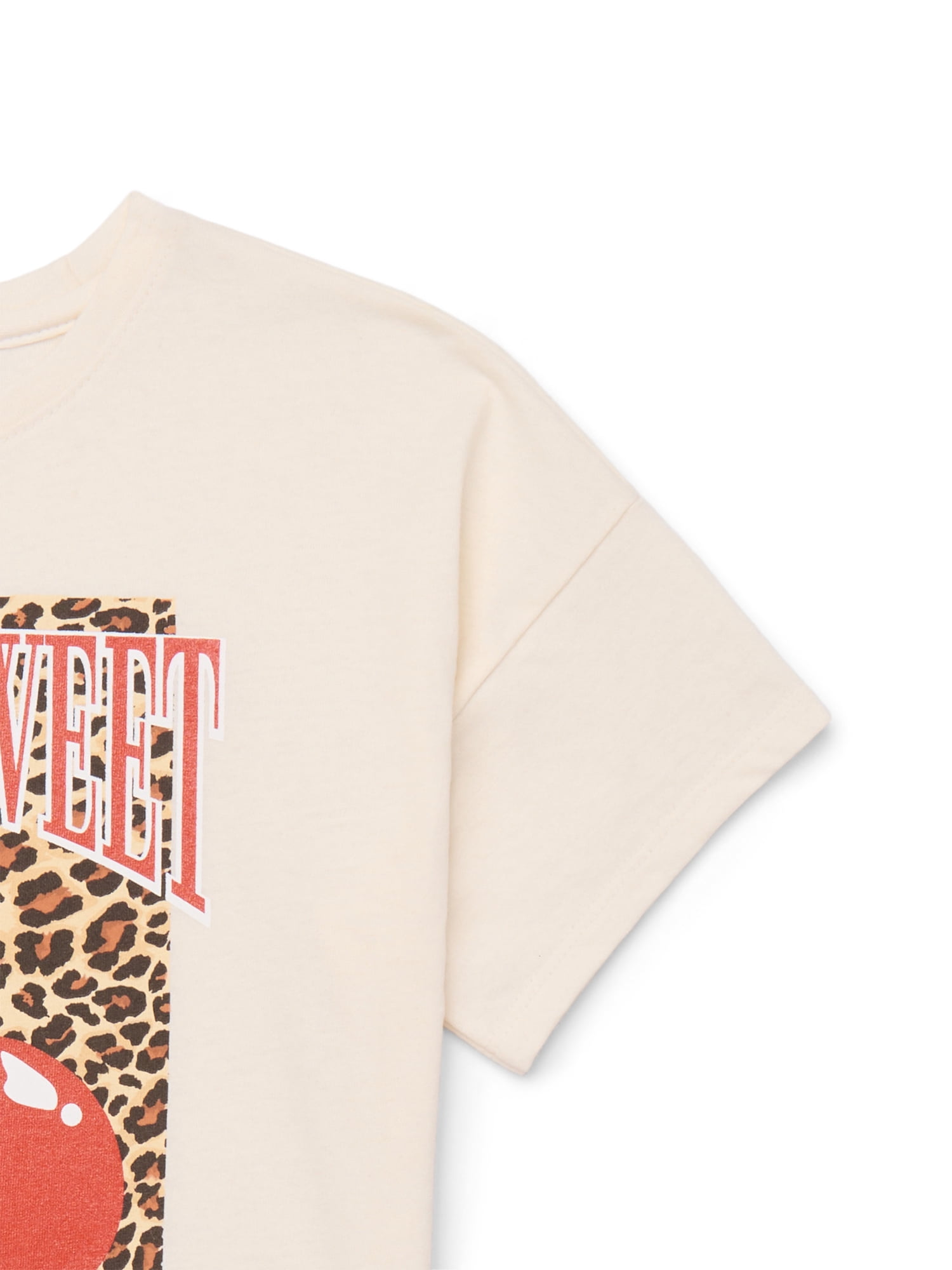 Grayson Social Girl's Cherry Sweet Graphic T-Shirt with Short Sleeves, Sizes 4-18