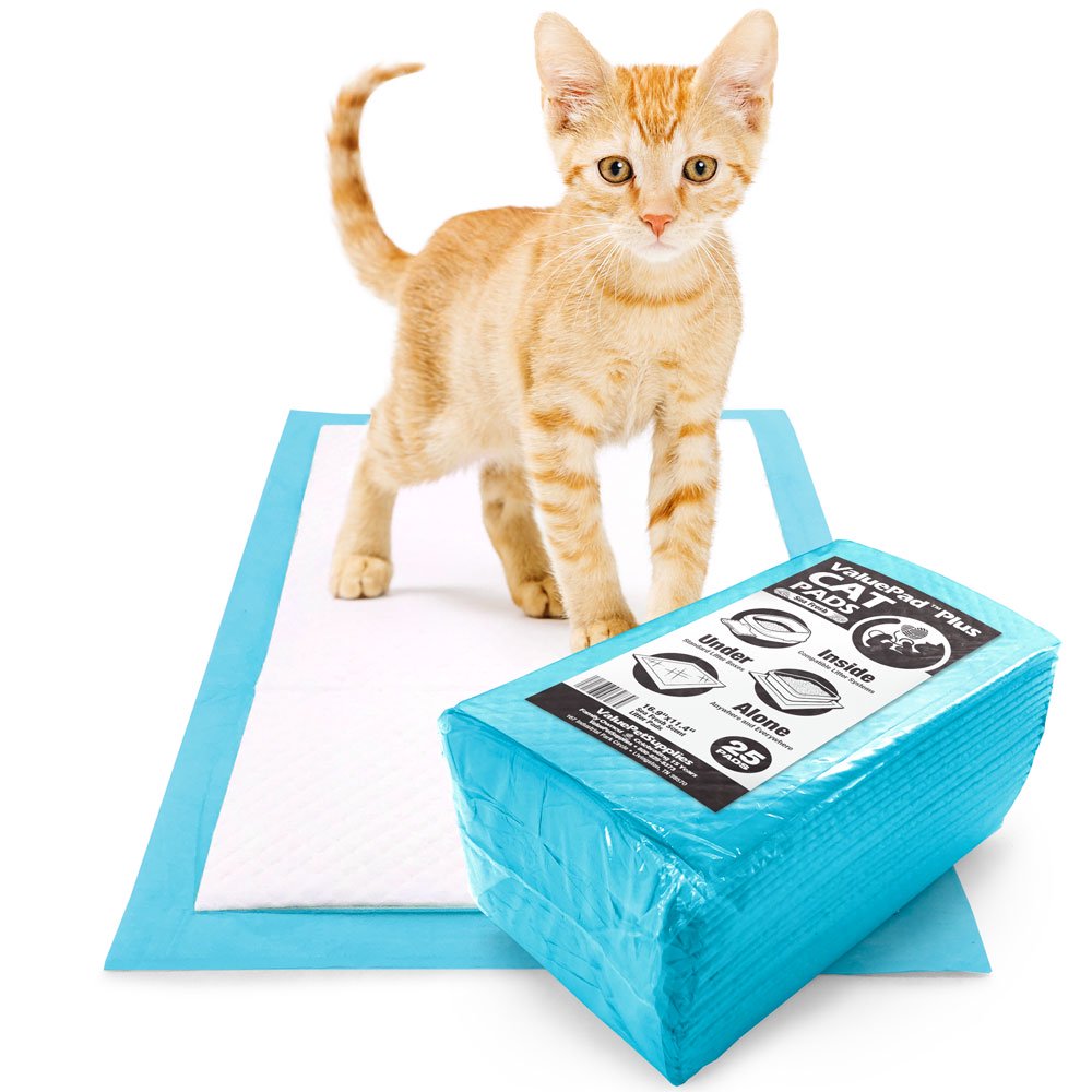 NEW ValuePad Plus Cat Litter Pads, 16.9x11.4 Inch, Sea Fresh Scent, 25