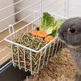 thumbnail image 4 of Cififendec Hay Feeder Rabbit Food Storage Basket, 9"×3.93", Metal Detachable Wire Rack for Bunny Cage Indoor Small Pet Feeding, 4 of 5