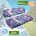 thumbnail image 5 of Uorisanigo Elastic Golf Cart Seat Soft Golf Cart Seat Cushion Pad Butterfly Cherry Blossom Moon Polyester Seat Cushion Front Sets for EZGO, Yamaha, Club Car and More 2-Seat Golf Carts, 5 of 7